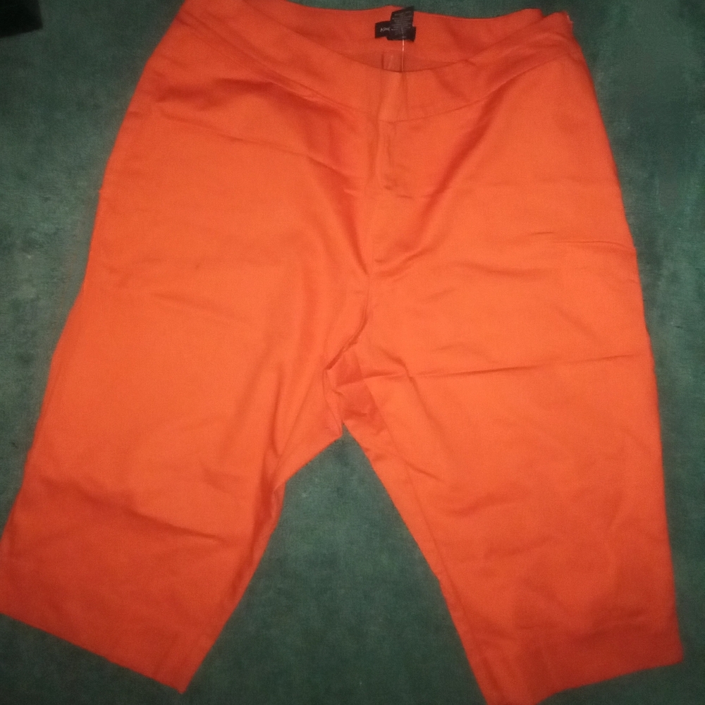 Ashley Stewart Orange Capris